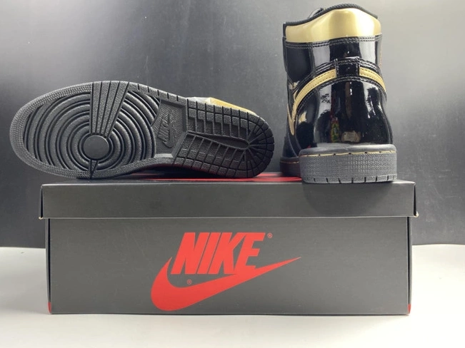 Chep Onekick 1 AIR GOLD BLACK METALLIC (2020) HIGH 555088-032 RETRO JORDAN 0823